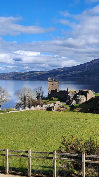 Urquhart Castle, Loch Ness Castle sitting on the banks of Loch Ness