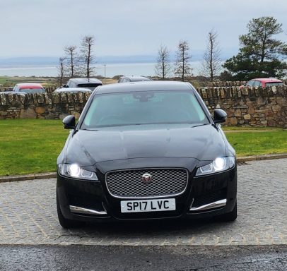 Jaguar XF Saloon car in Black